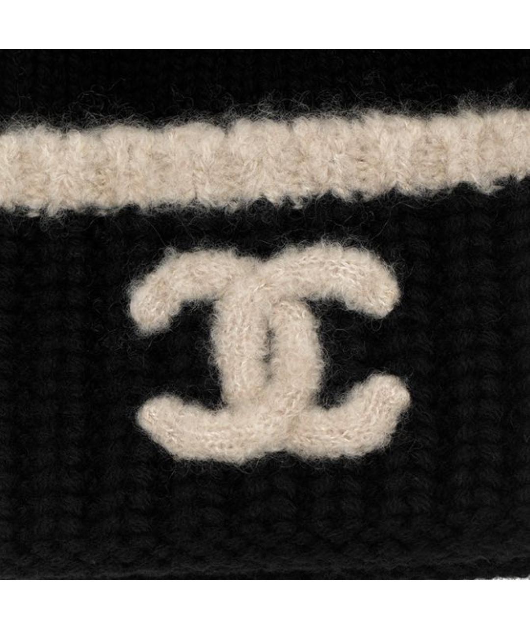 CHANEL Черная шапка, фото 5