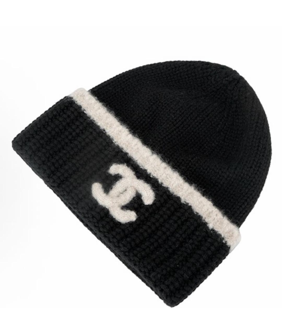 CHANEL Черная шапка, фото 3