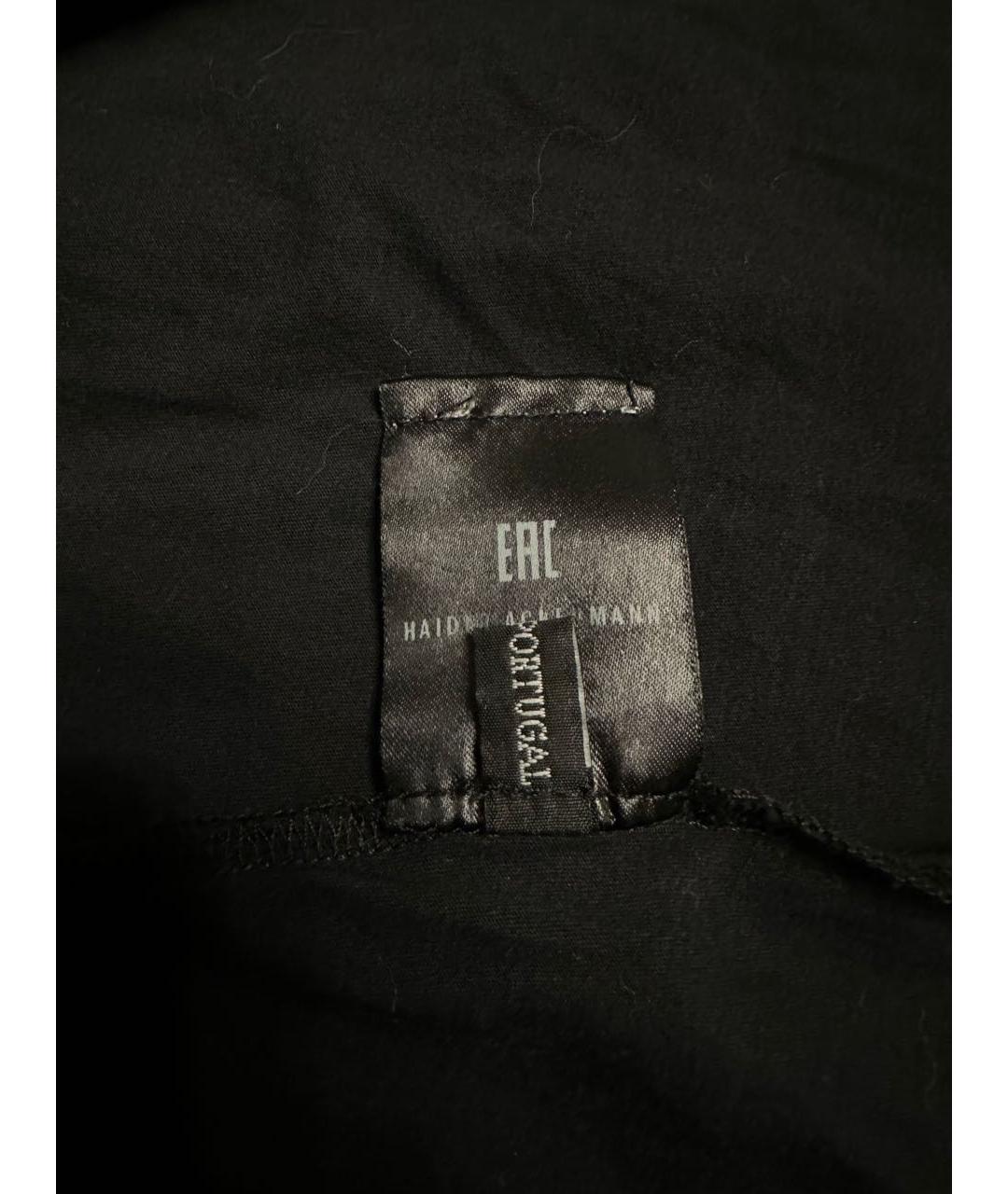 HAIDER ACKERMANN Черная хлопковая футболка, фото 7