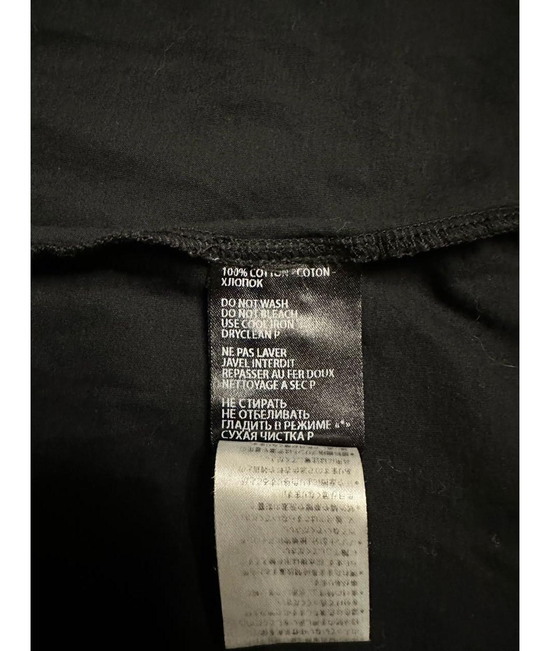 HAIDER ACKERMANN Черная хлопковая футболка, фото 5