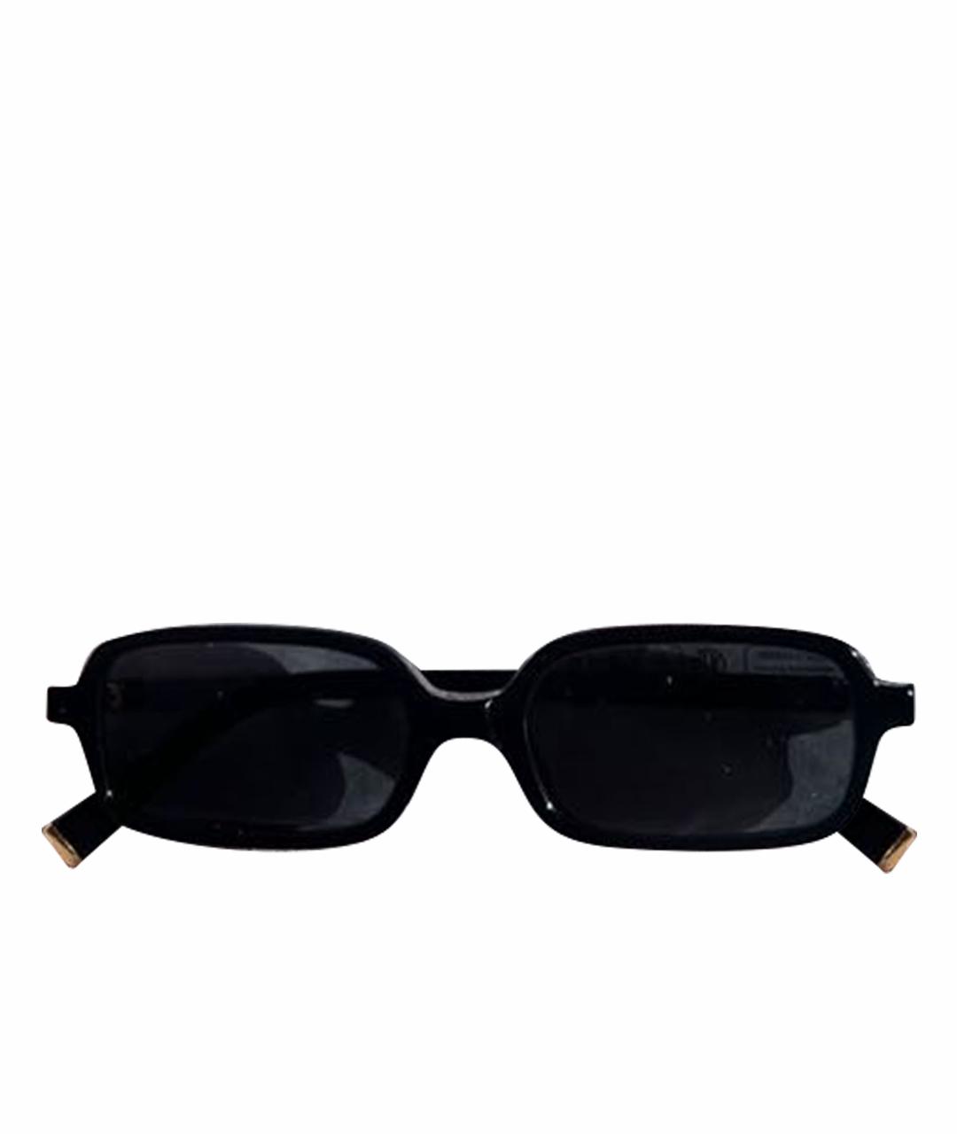 MIU MIU Черные пластиковые солнцезащитные очки, фото 1