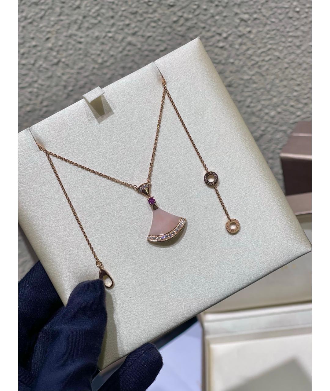 BVLGARI Золотое колье из розового золота, фото 5