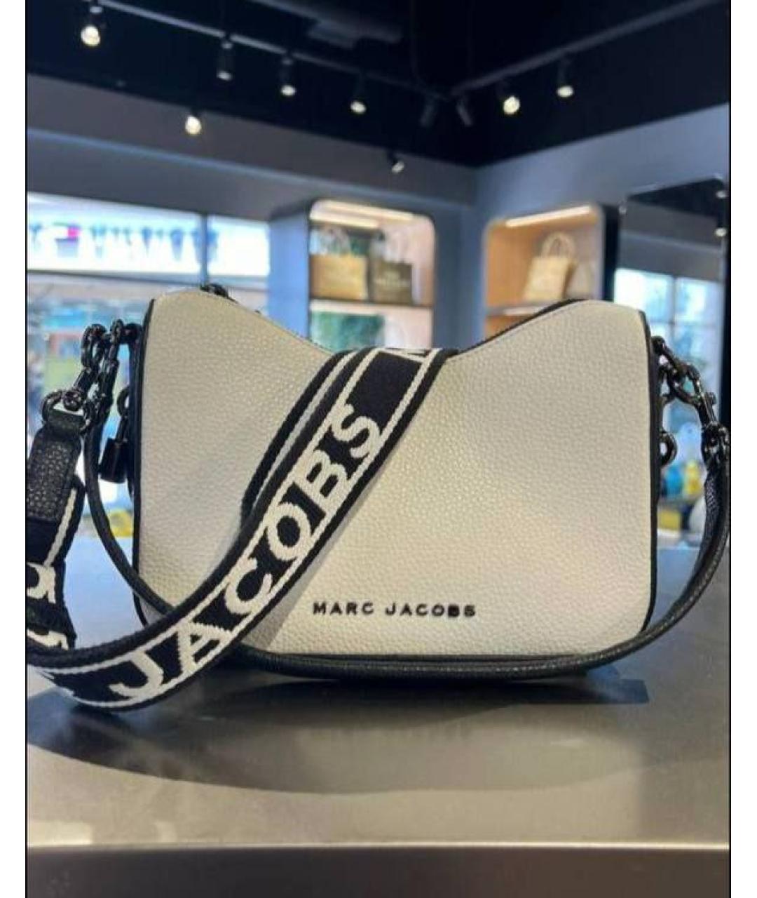 MARC JACOBS Белая кожаная сумка с короткими ручками, фото 3