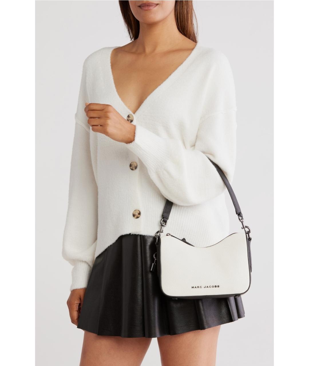 MARC JACOBS Белая кожаная сумка с короткими ручками, фото 2