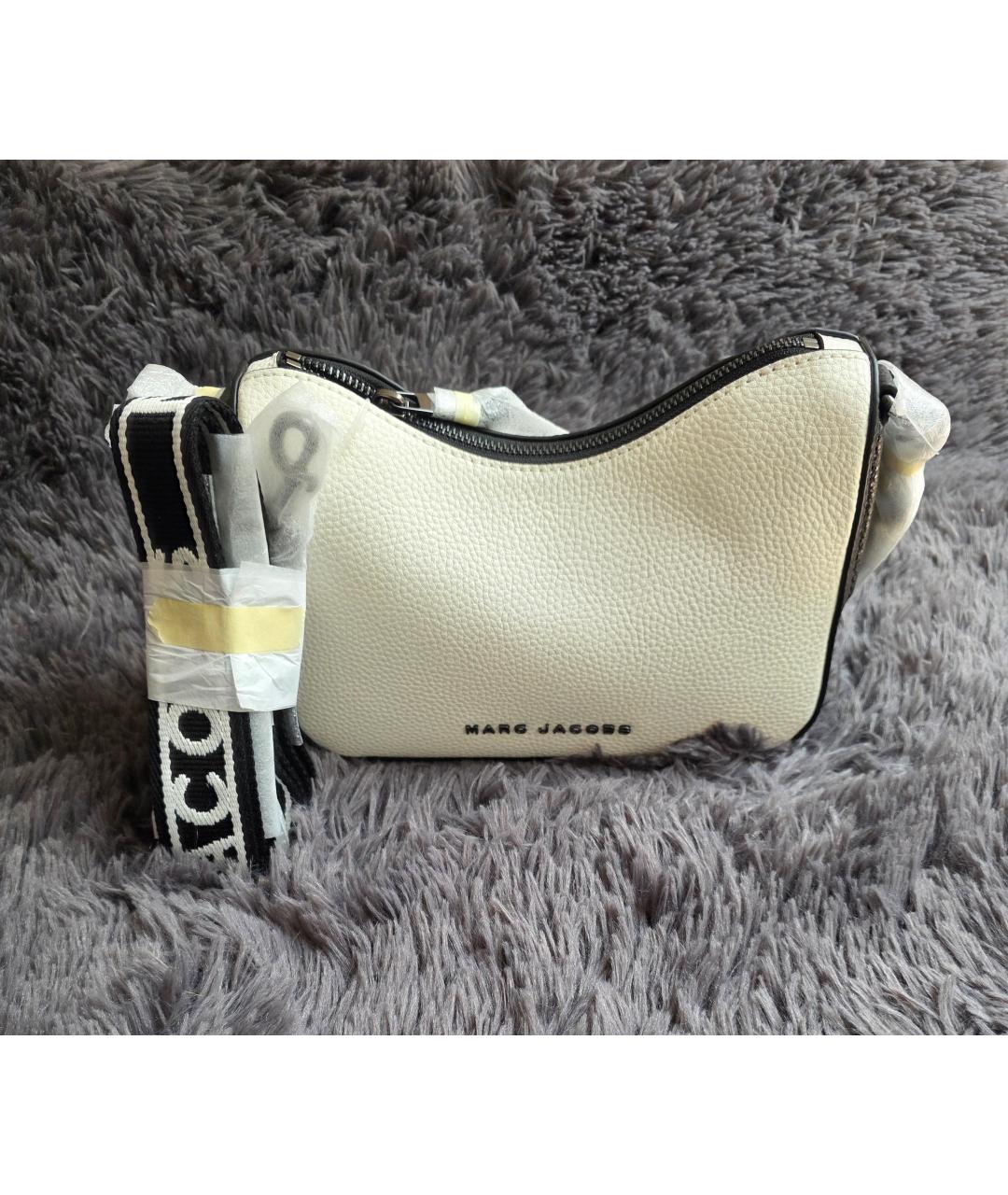 MARC JACOBS Белая кожаная сумка с короткими ручками, фото 6