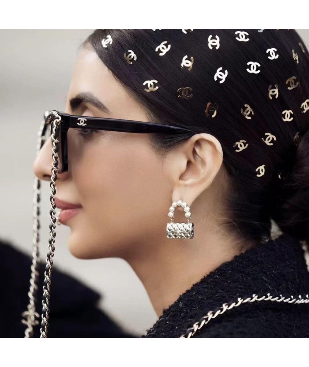 CHANEL Золотые серьги, фото 3