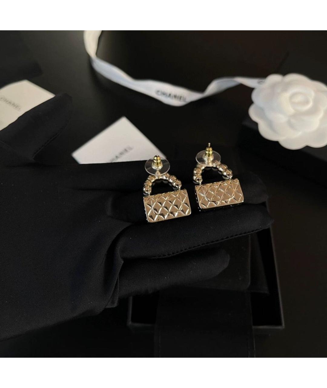 CHANEL Золотые серьги, фото 5