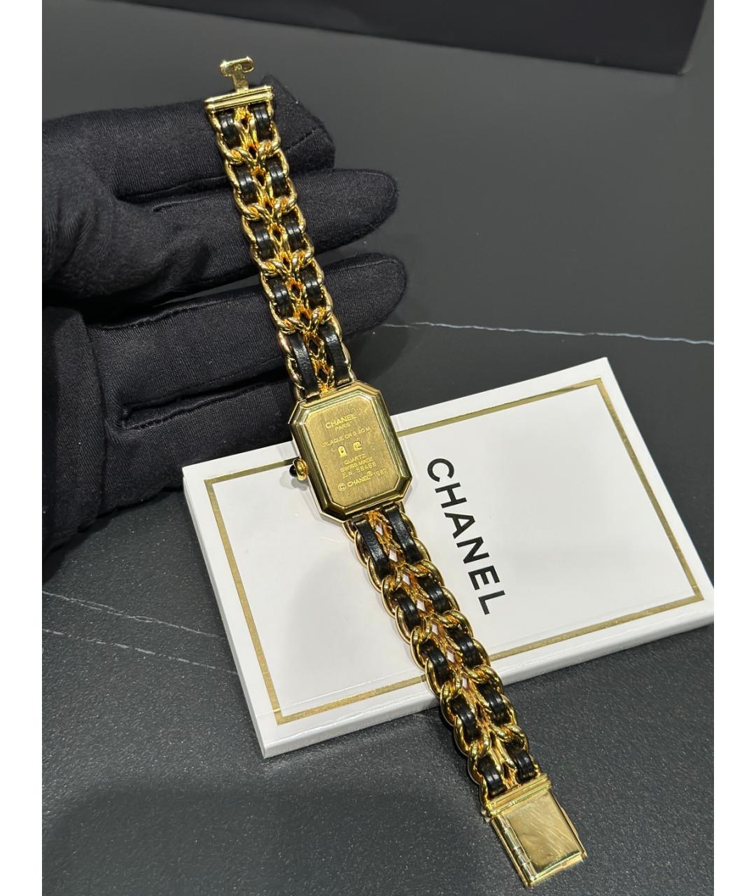 CHANEL Черные часы из золота и стали, фото 7