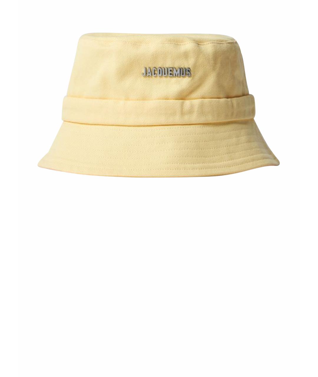 JACQUEMUS Желтая хлопковая панама, фото 1