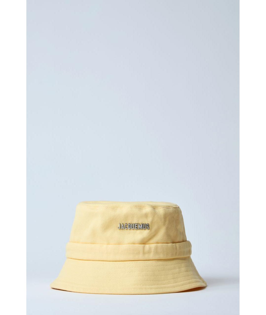 JACQUEMUS Желтая хлопковая панама, фото 4