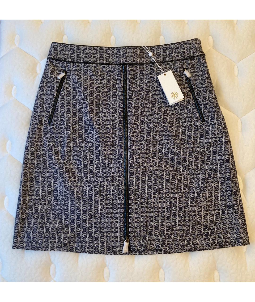 TORY BURCH Черная хлопковая юбка миди, фото 4