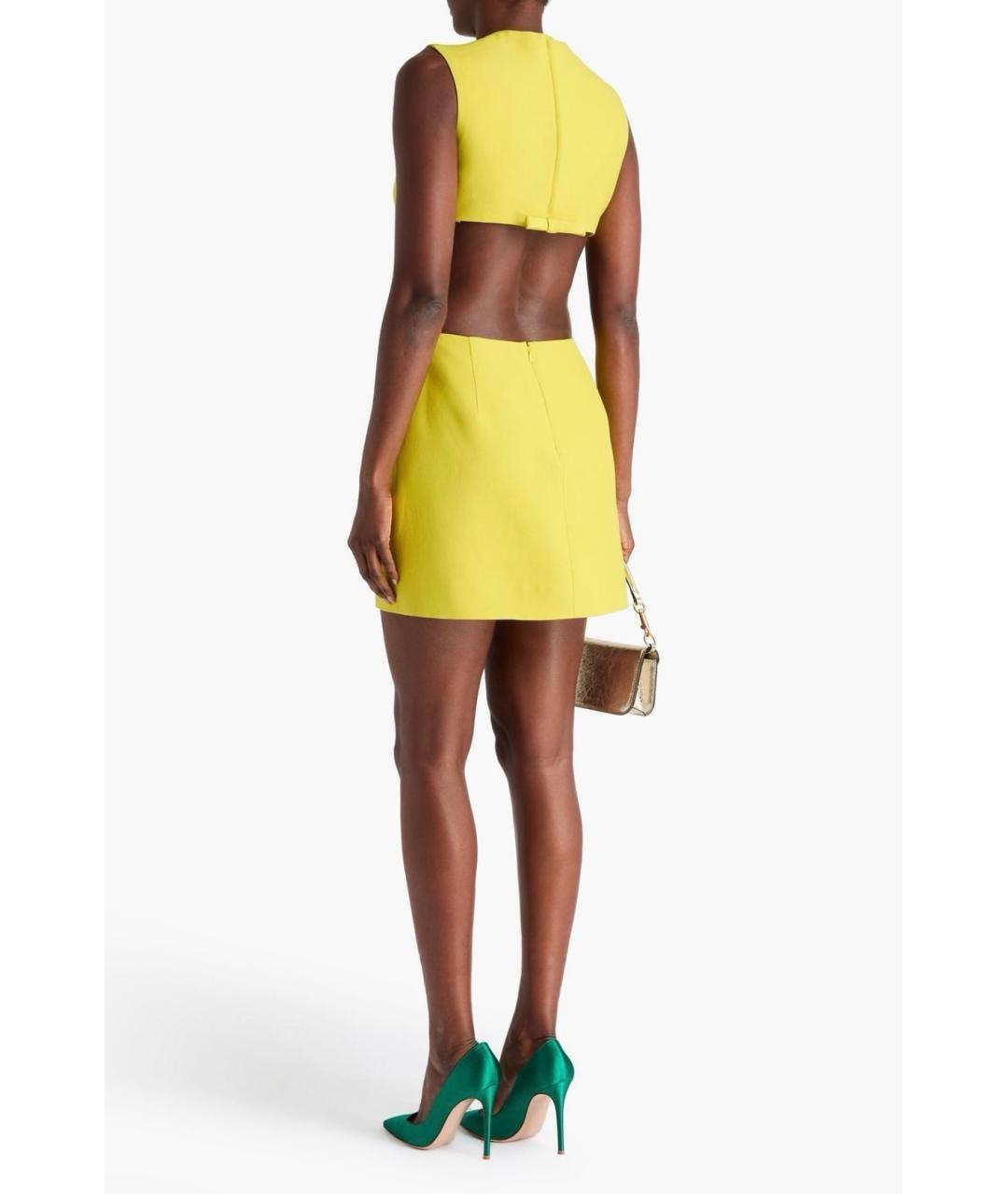 VALENTINO Желтое коктейльное платье, фото 8