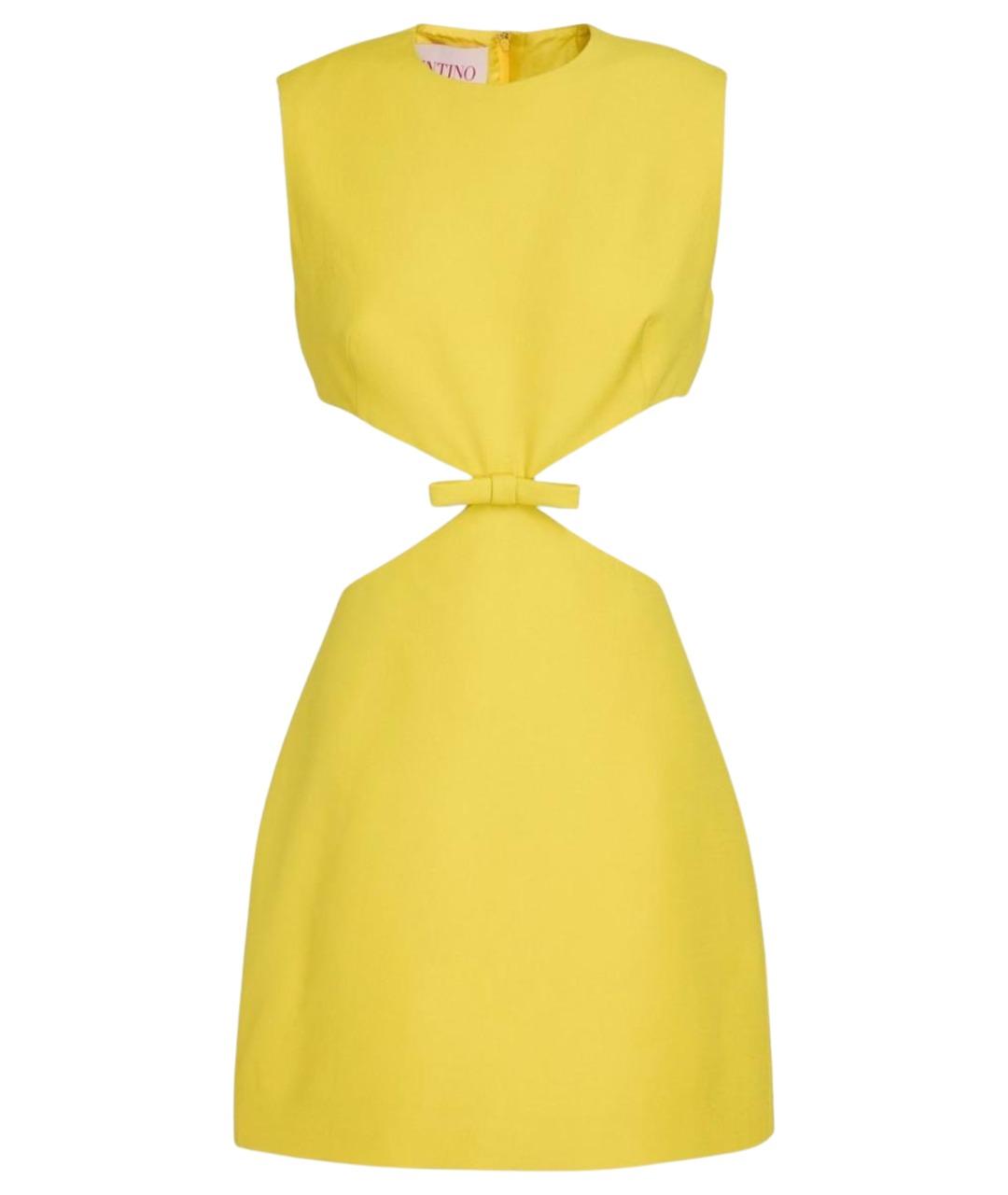 VALENTINO Желтое коктейльное платье, фото 1