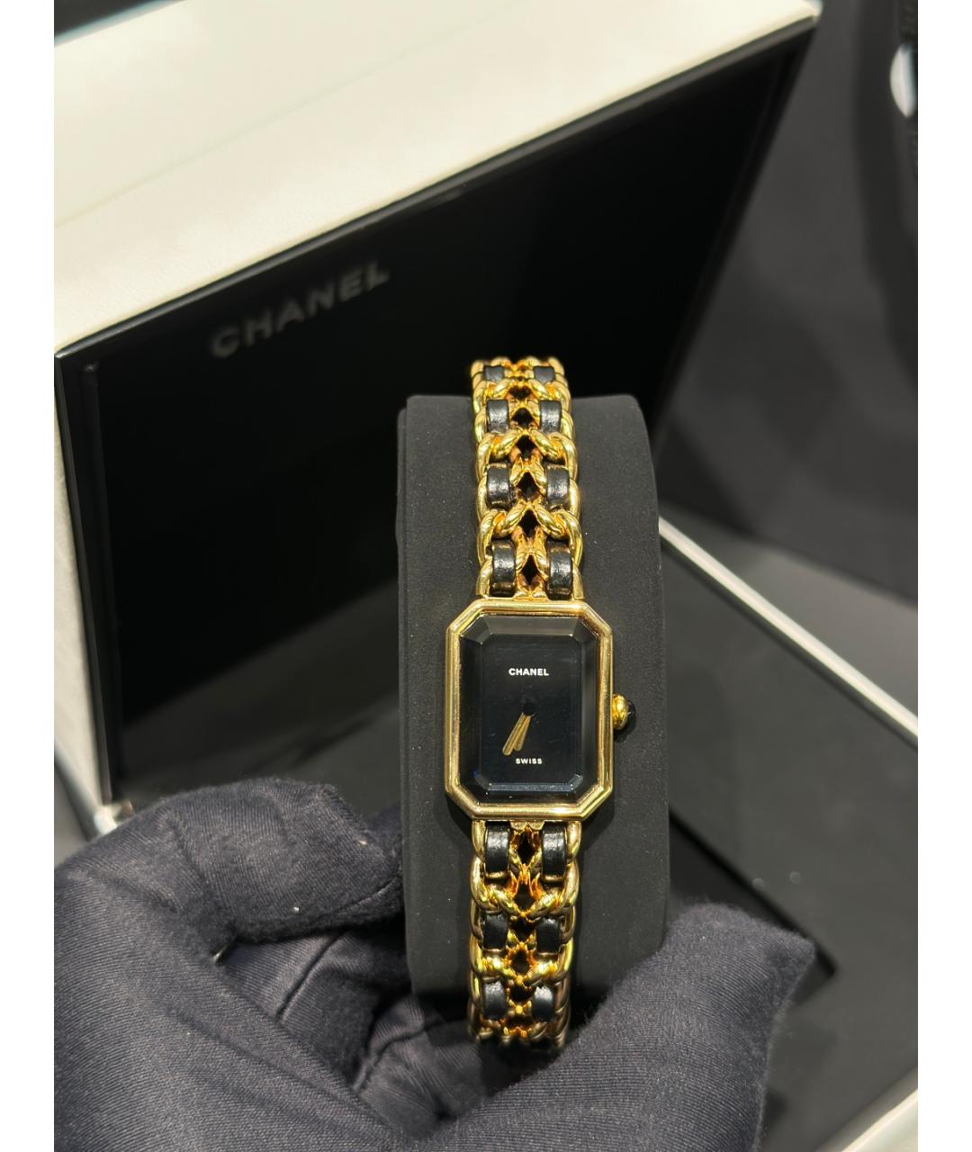 CHANEL Черные часы из золота и стали, фото 9