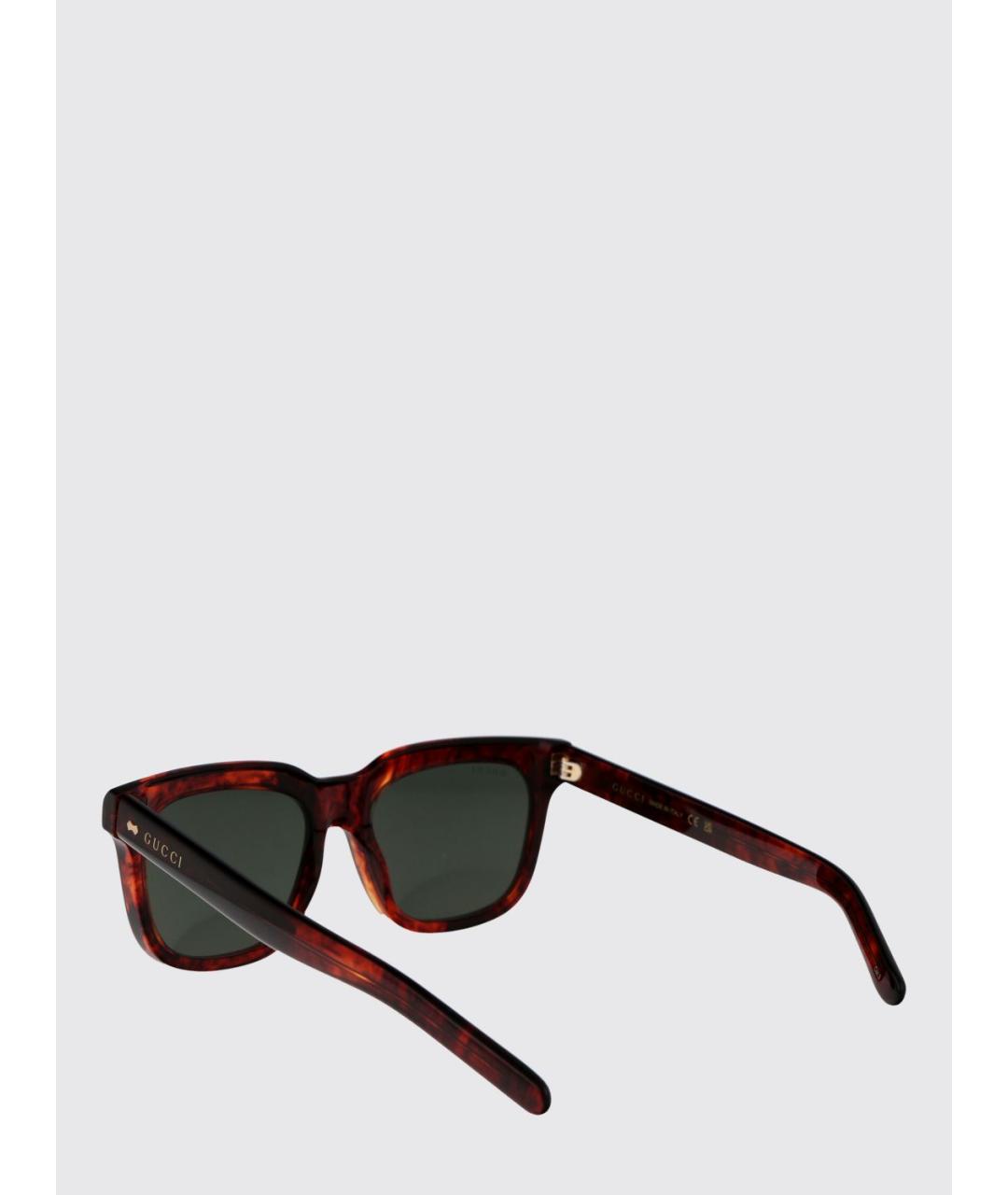 GUCCI Коричневые солнцезащитные очки, фото 3