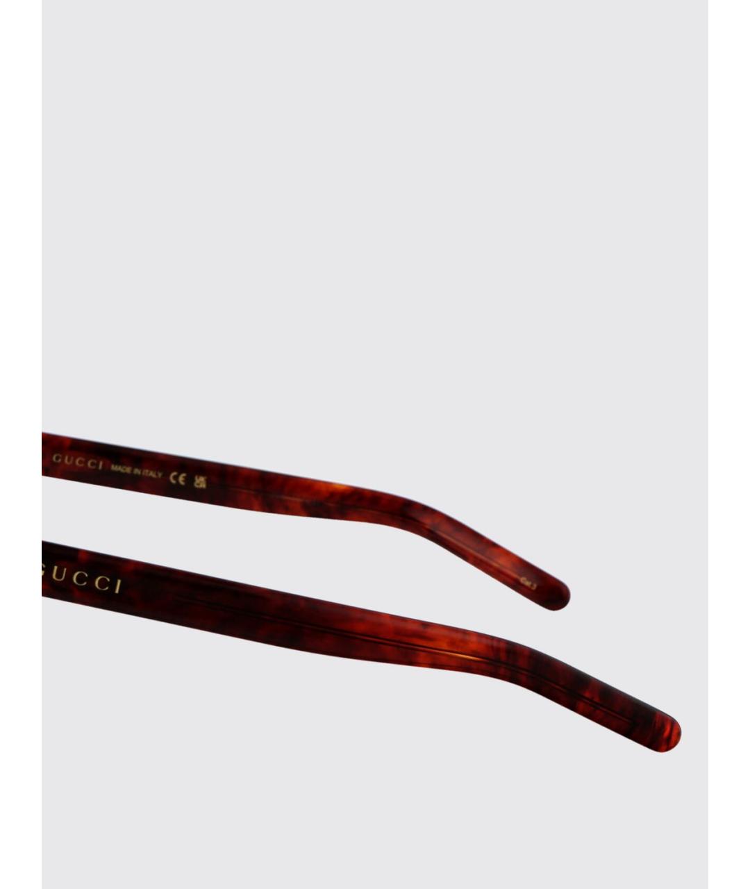 GUCCI Коричневые солнцезащитные очки, фото 4