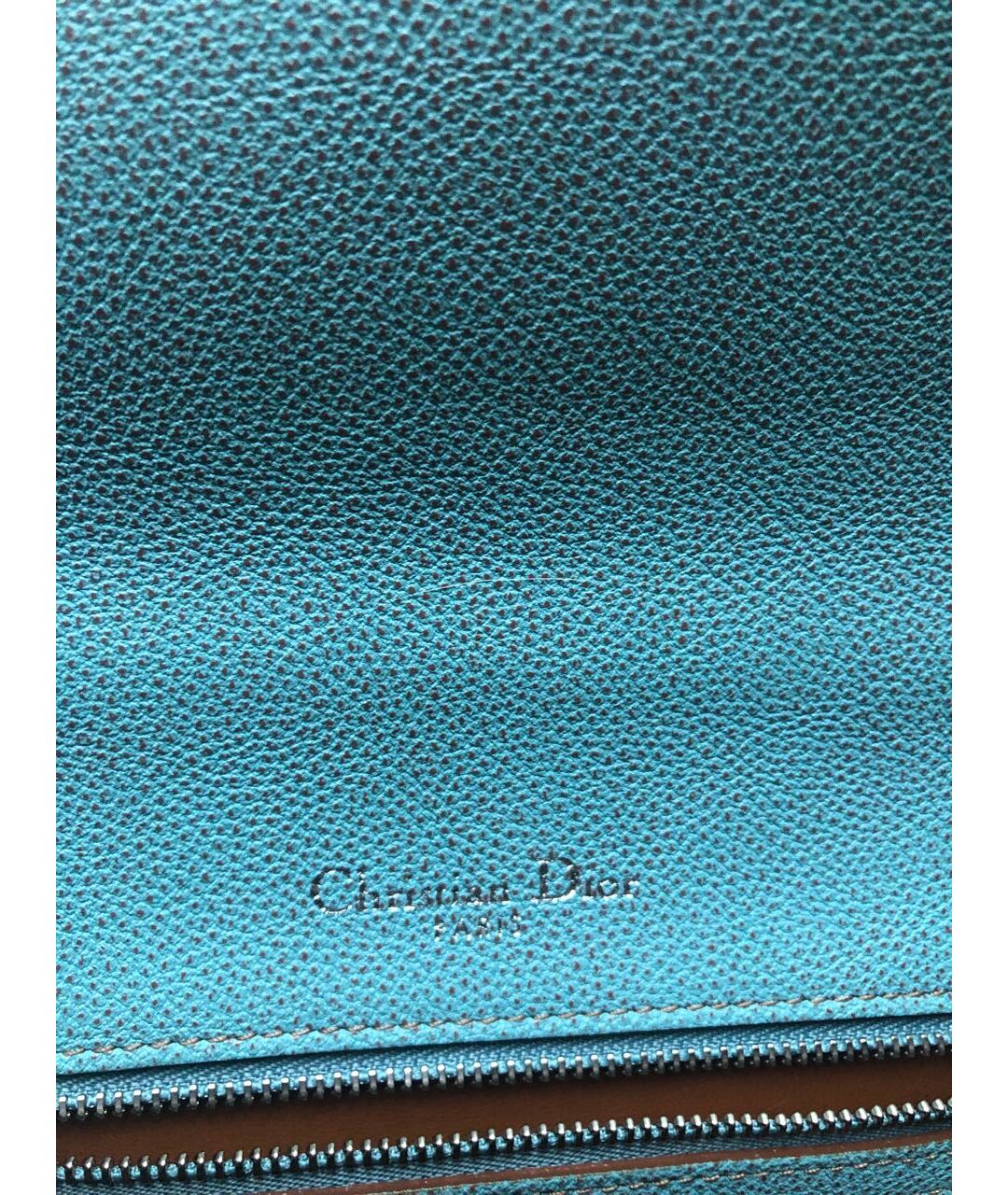 CHRISTIAN DIOR PRE-OWNED Голубая кожаная сумка тоут, фото 3