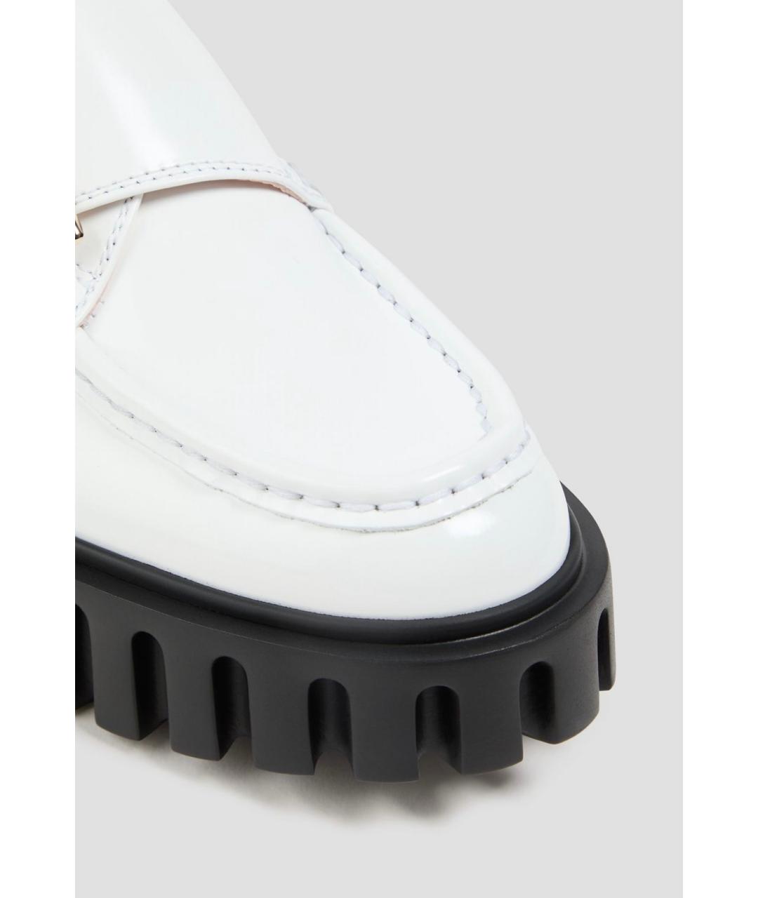 ROGER VIVIER Белые лоферы из лакированной кожи, фото 4