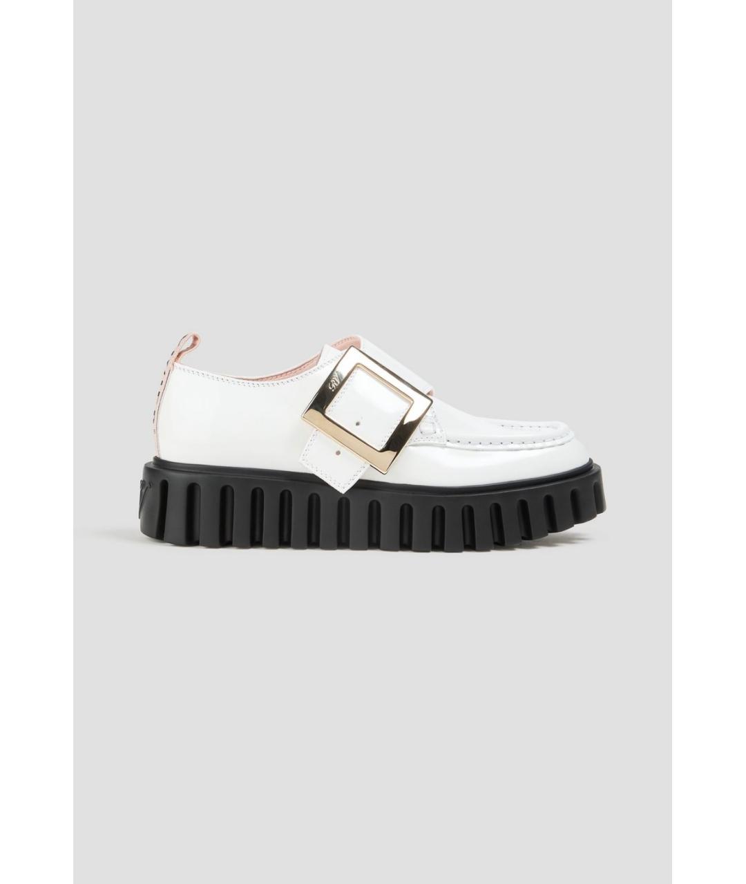 ROGER VIVIER Белые лоферы из лакированной кожи, фото 5