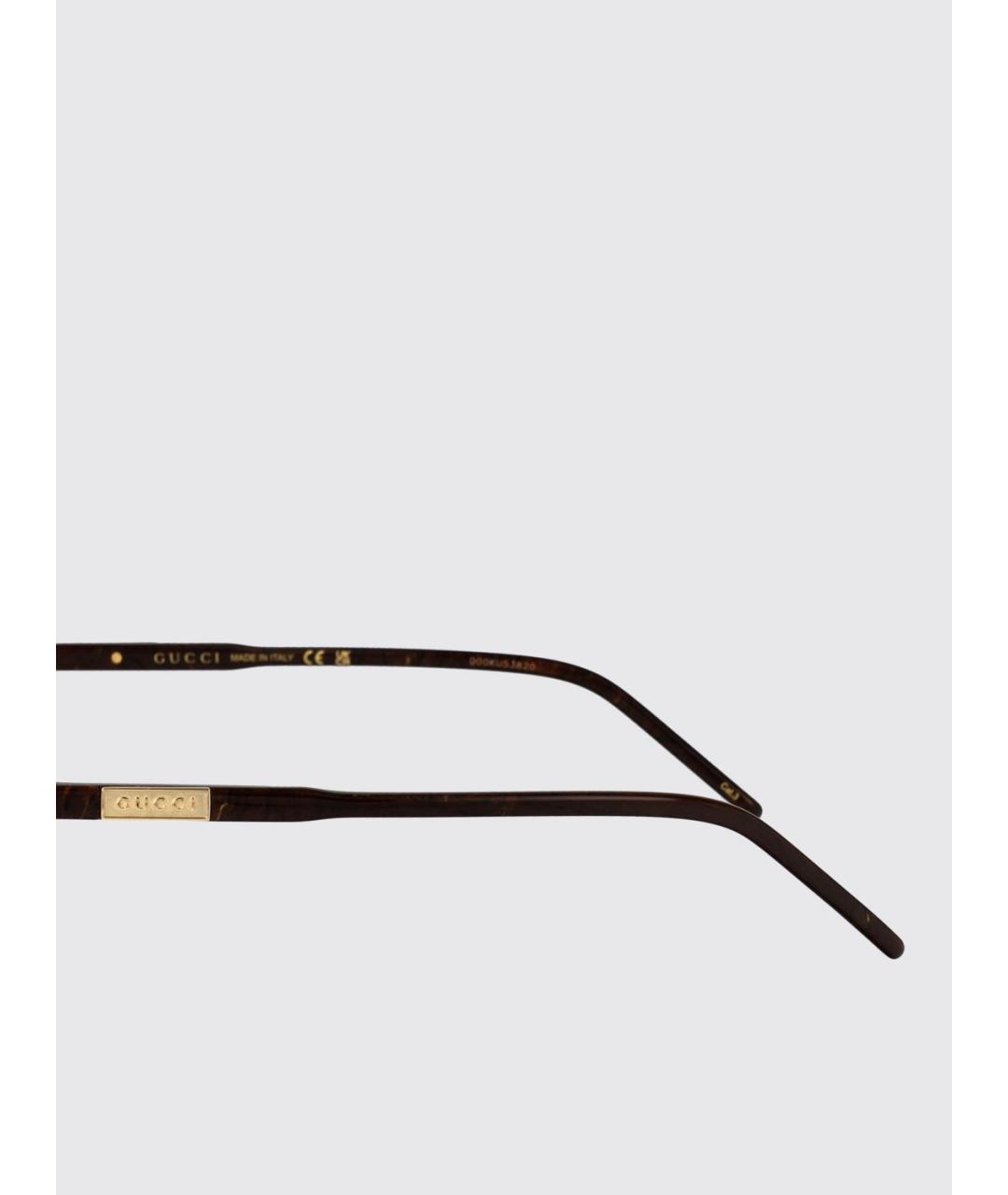 GUCCI Золотые солнцезащитные очки, фото 4