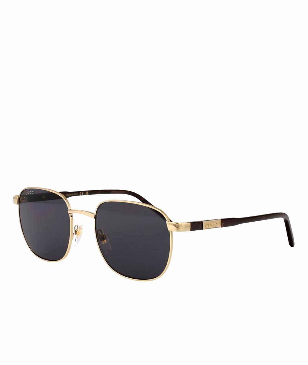 GUCCI Золотые солнцезащитные очки, фото 1