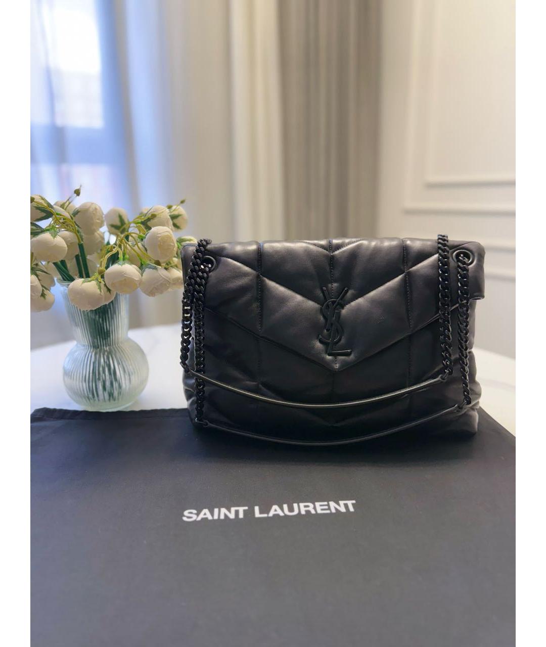 SAINT LAURENT Черная сумка через плечо, фото 2