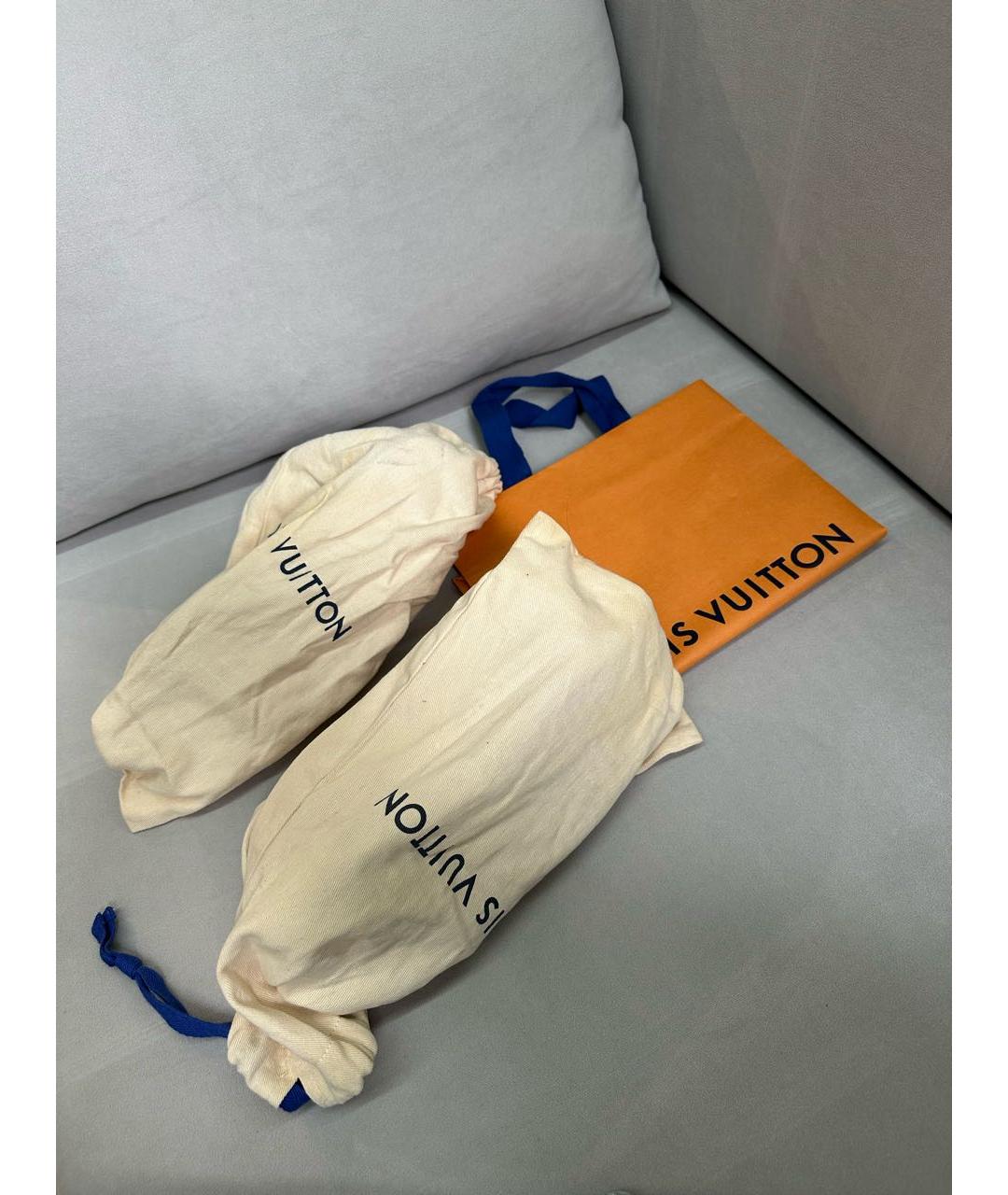 LOUIS VUITTON Белые кожаные кеды, фото 6