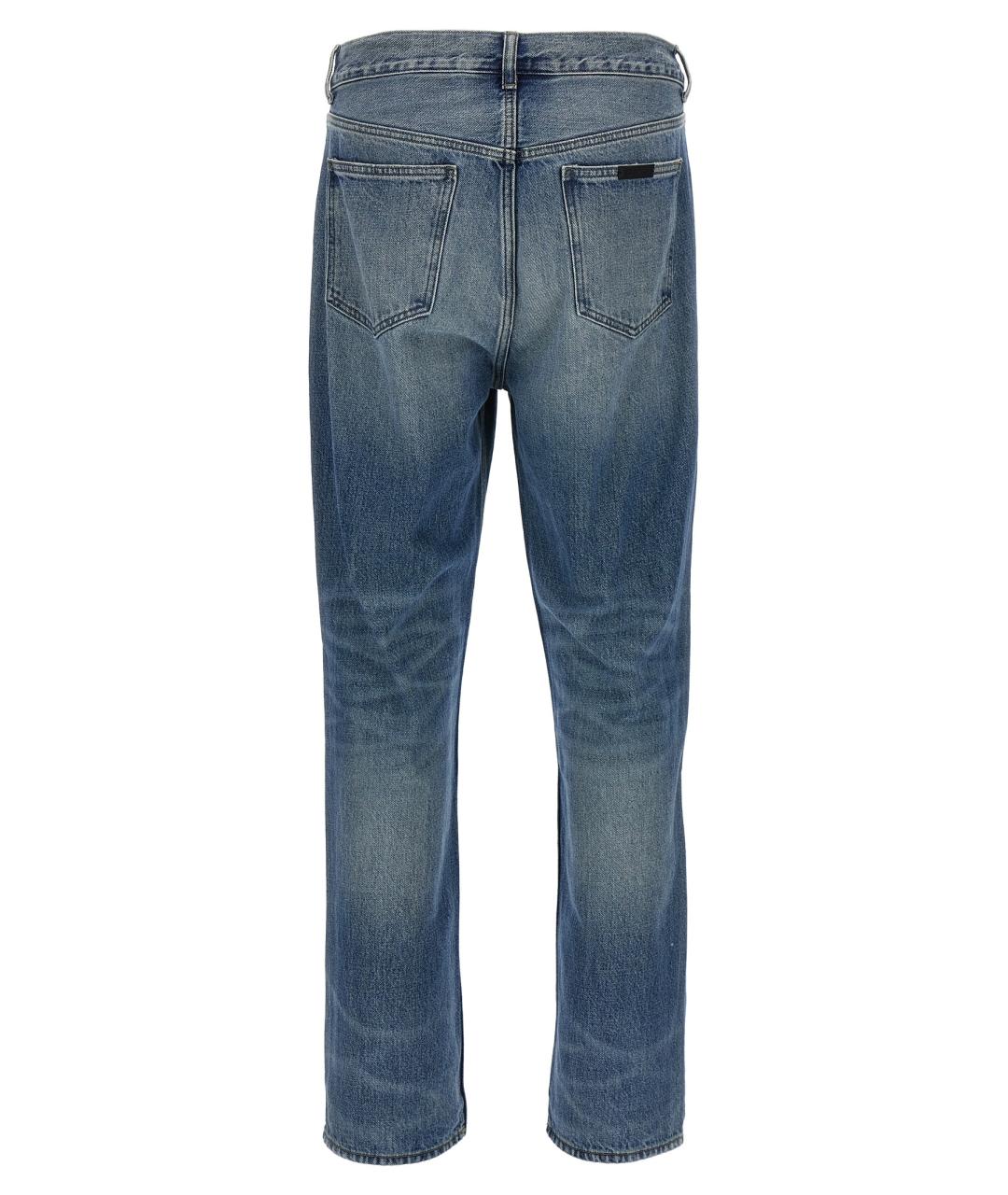FEAR OF GOD ESSENTIALS Синие хлопковые прямые джинсы, фото 2