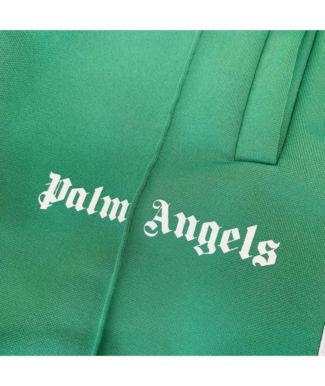 PALM ANGELS Зеленые полиэстеровые повседневные брюки, фото 8