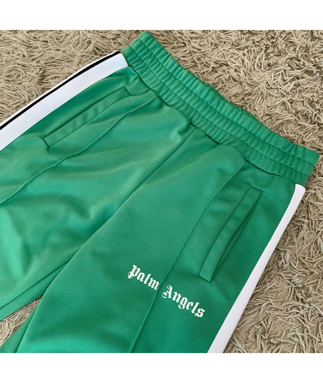 PALM ANGELS Зеленые полиэстеровые повседневные брюки, фото 3