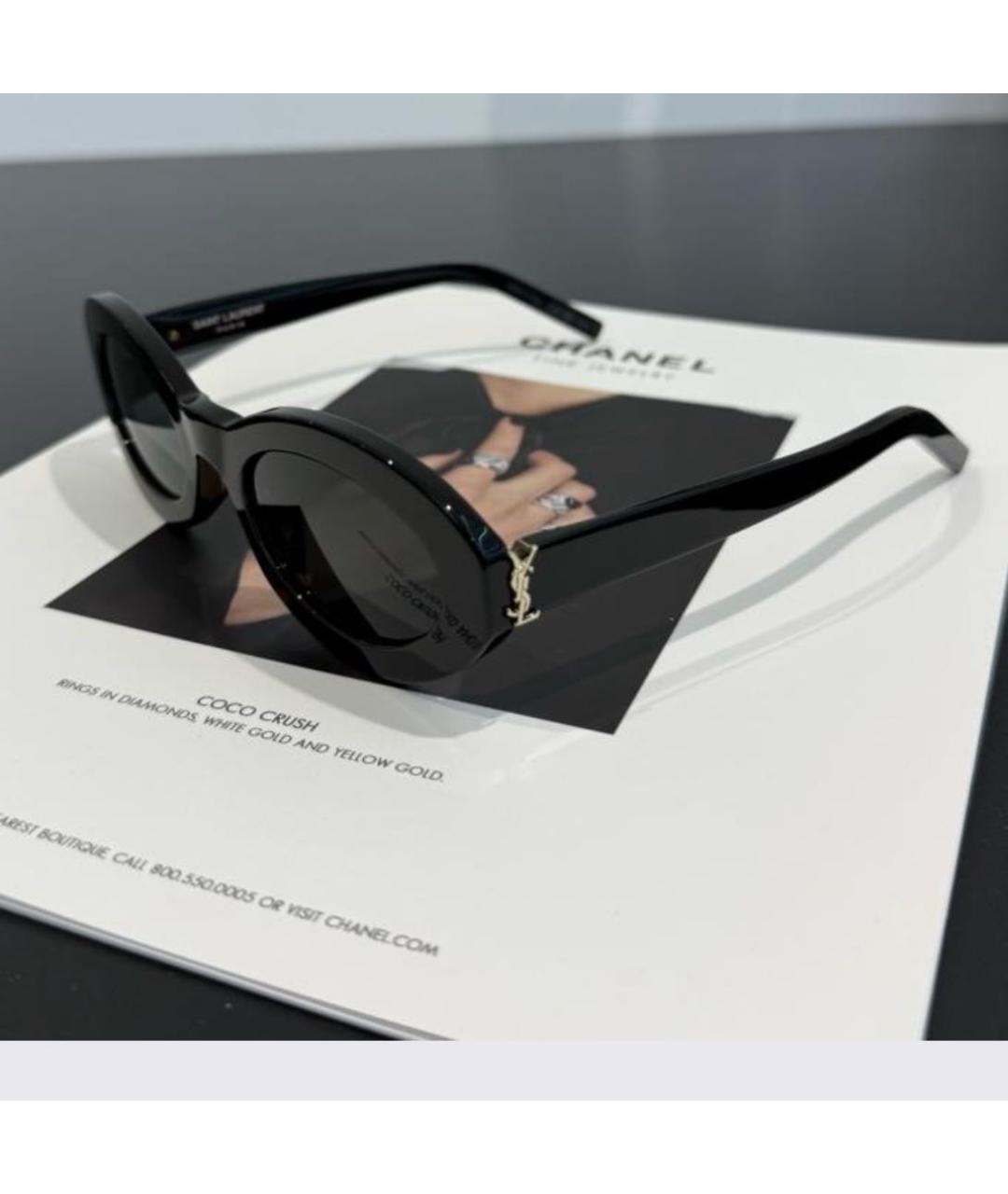 SAINT LAURENT Черные солнцезащитные очки, фото 2