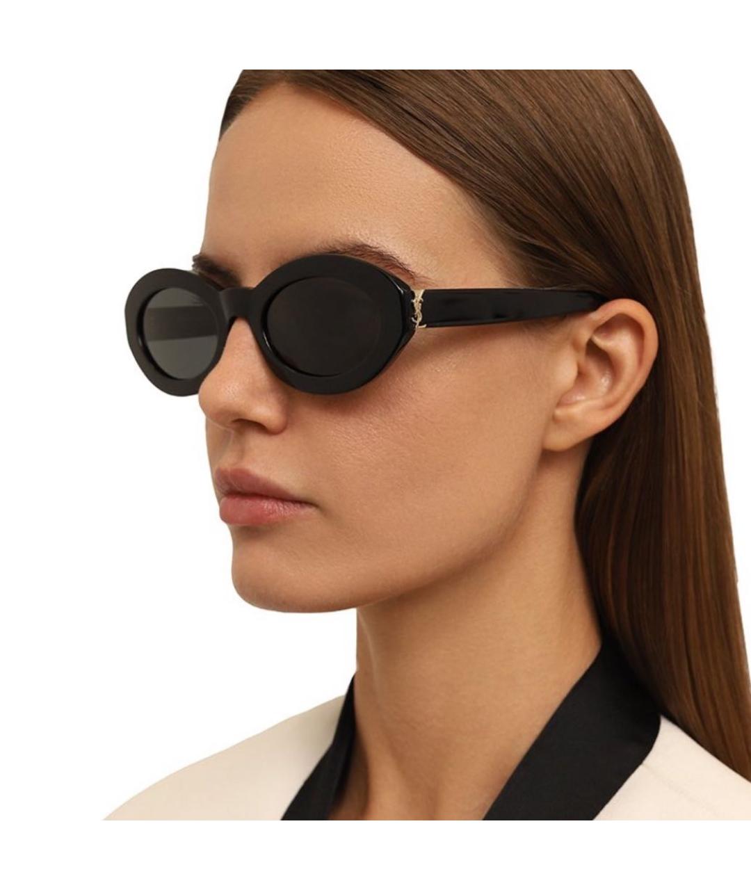 SAINT LAURENT Черные солнцезащитные очки, фото 7