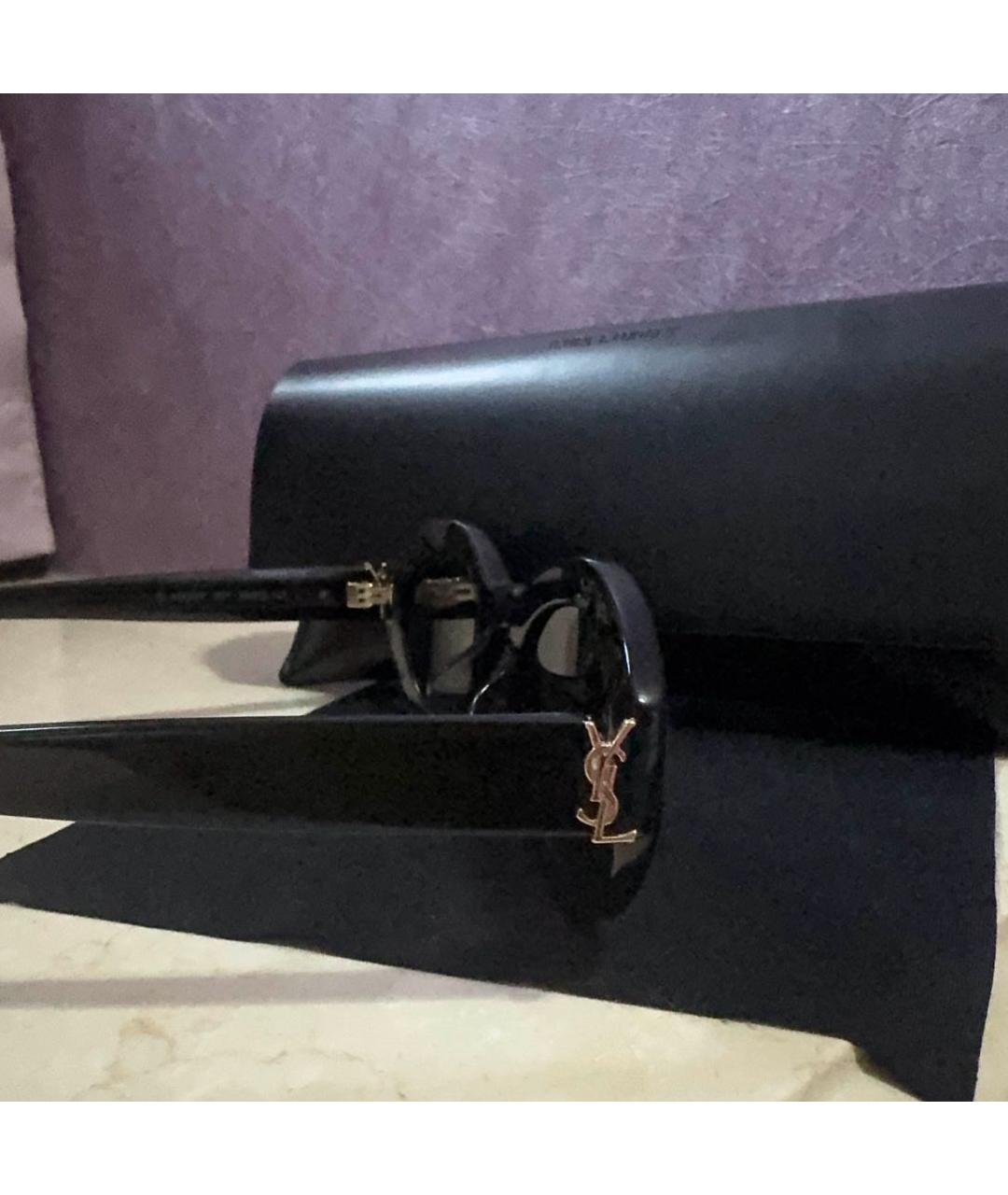 SAINT LAURENT Черные солнцезащитные очки, фото 4