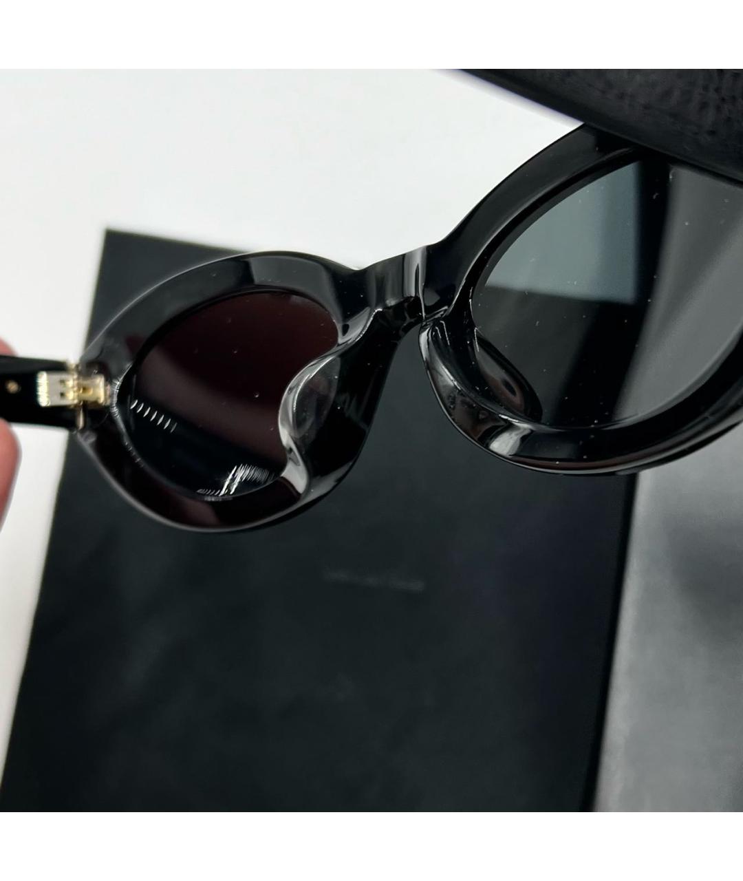 SAINT LAURENT Черные солнцезащитные очки, фото 8