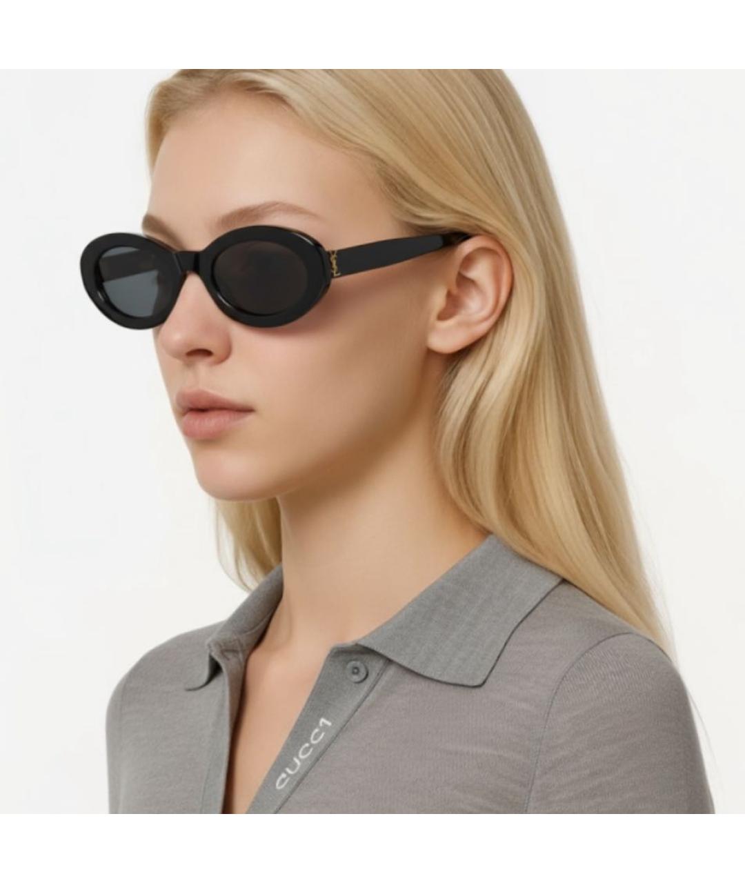 SAINT LAURENT Черные солнцезащитные очки, фото 6