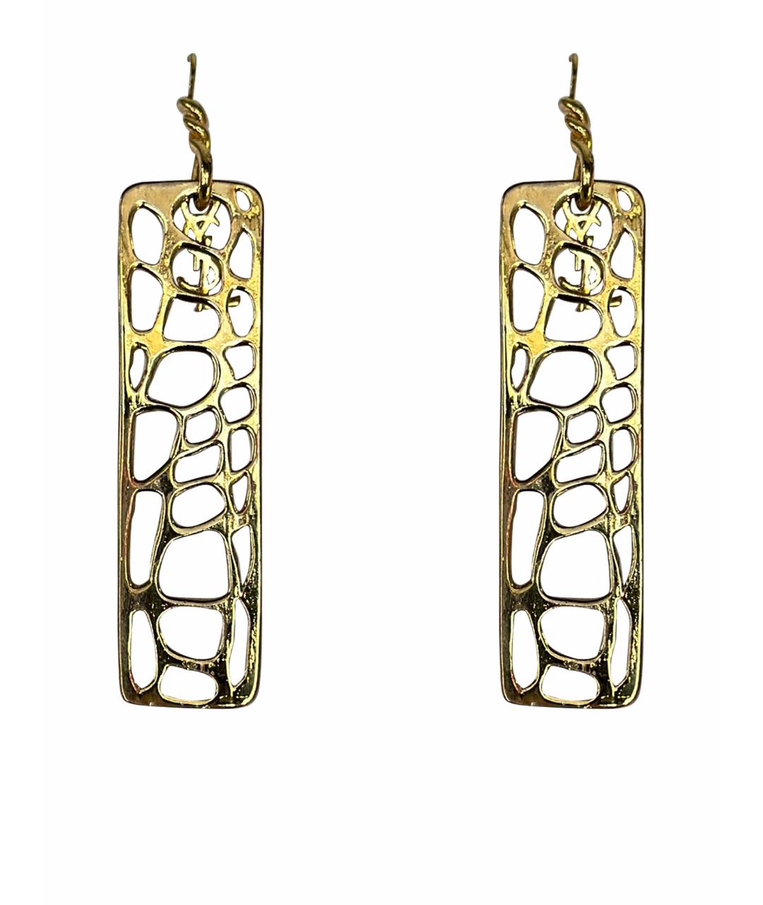 SAINT LAURENT Золотые серьги, фото 1
