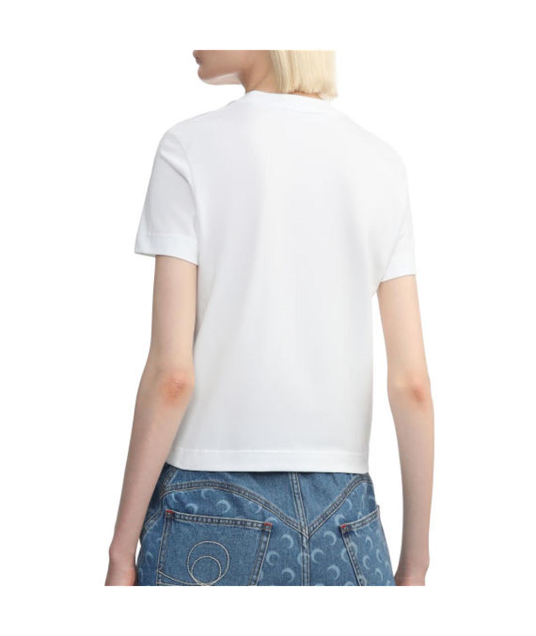 JACQUEMUS Белая хлопковая футболка, фото 3