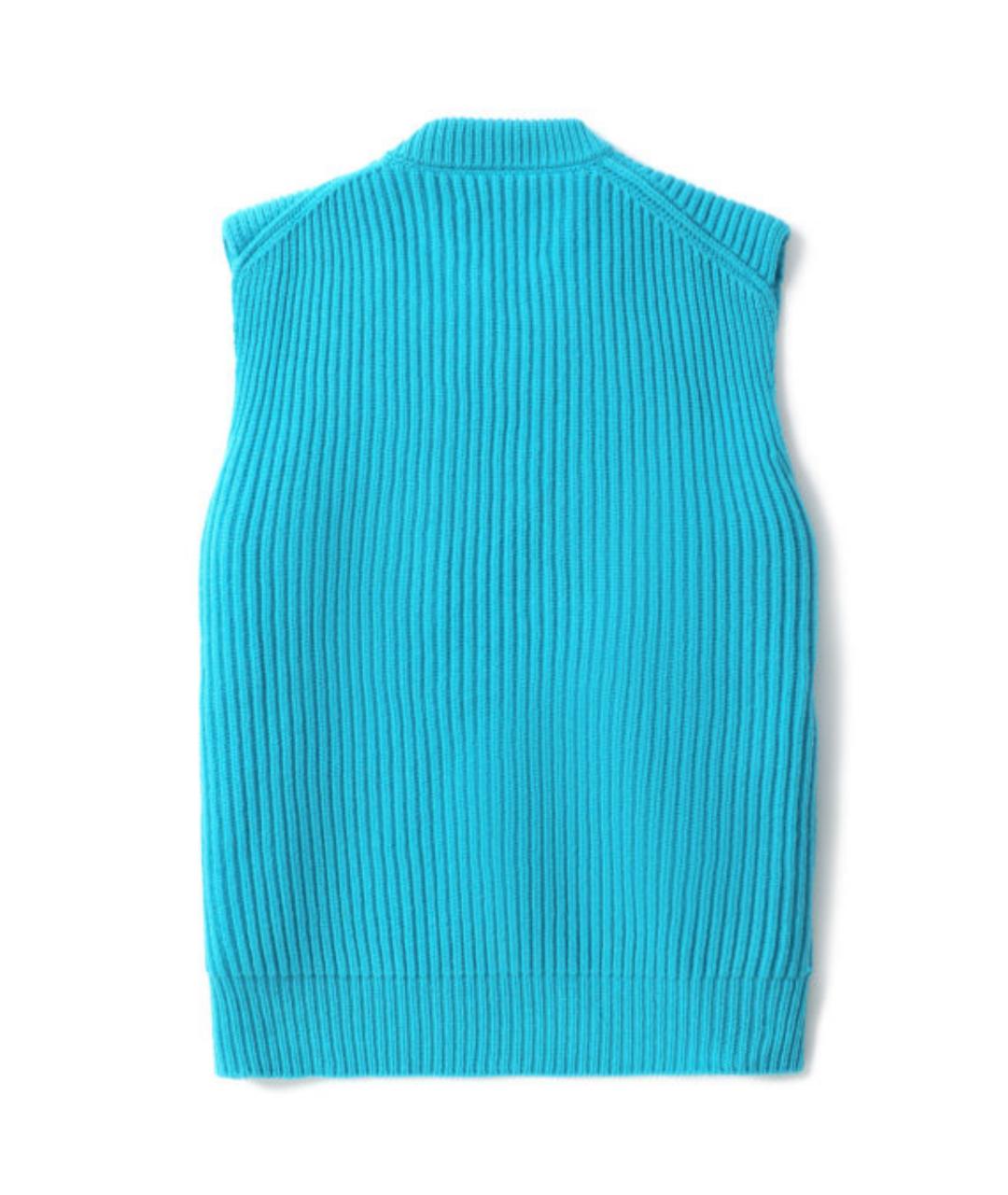 JIL SANDER Голубая майка, фото 2