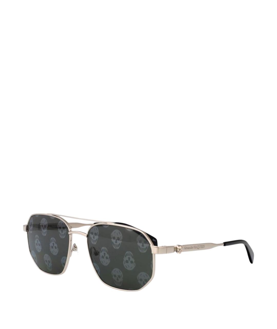 ALEXANDER MCQUEEN Серебряные солнцезащитные очки, фото 4