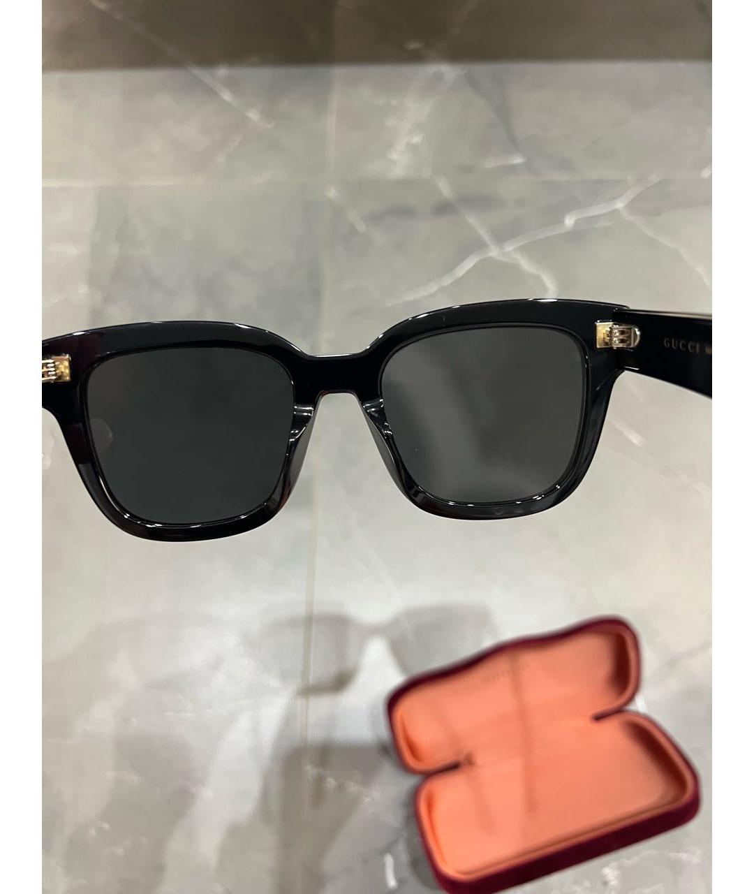 GUCCI Черные пластиковые солнцезащитные очки, фото 7