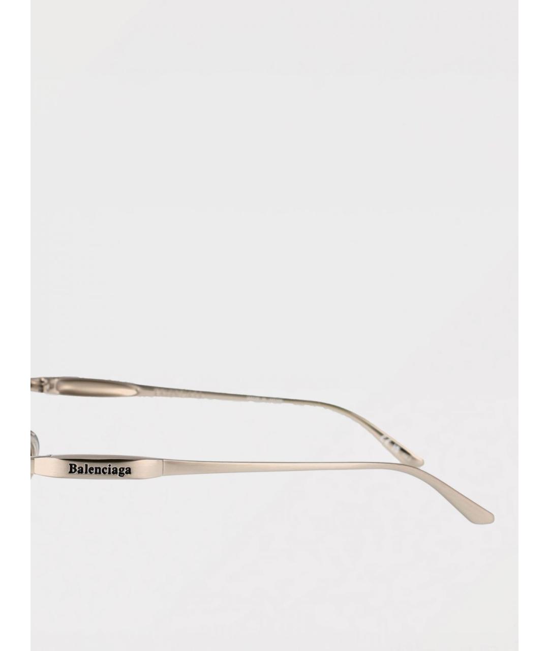BALENCIAGA Серебряные солнцезащитные очки, фото 4