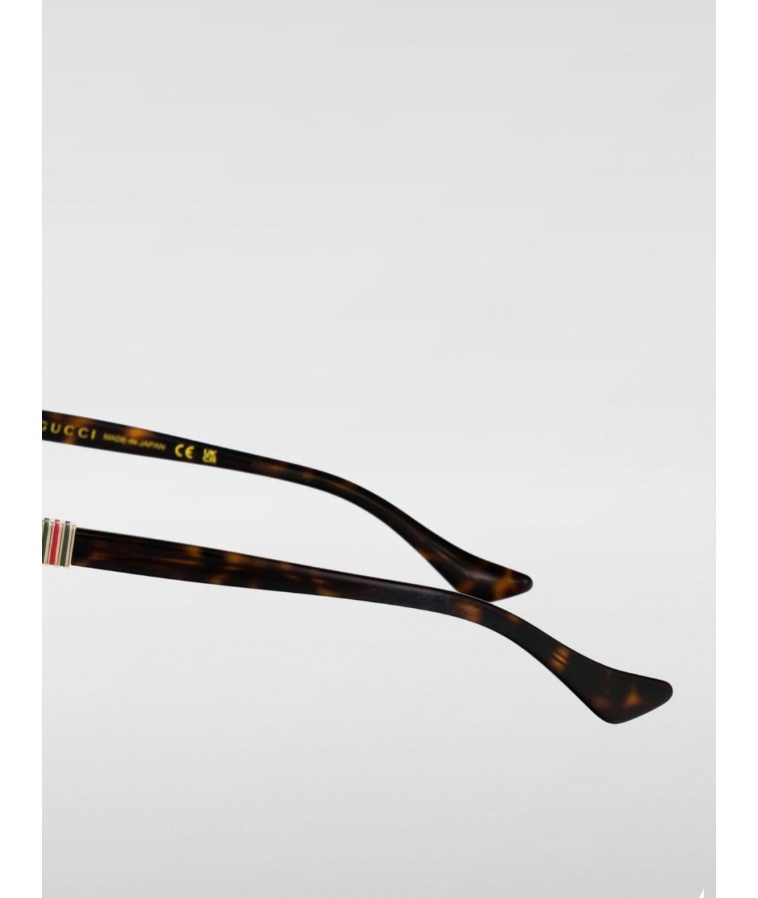GUCCI Коричневые солнцезащитные очки, фото 3