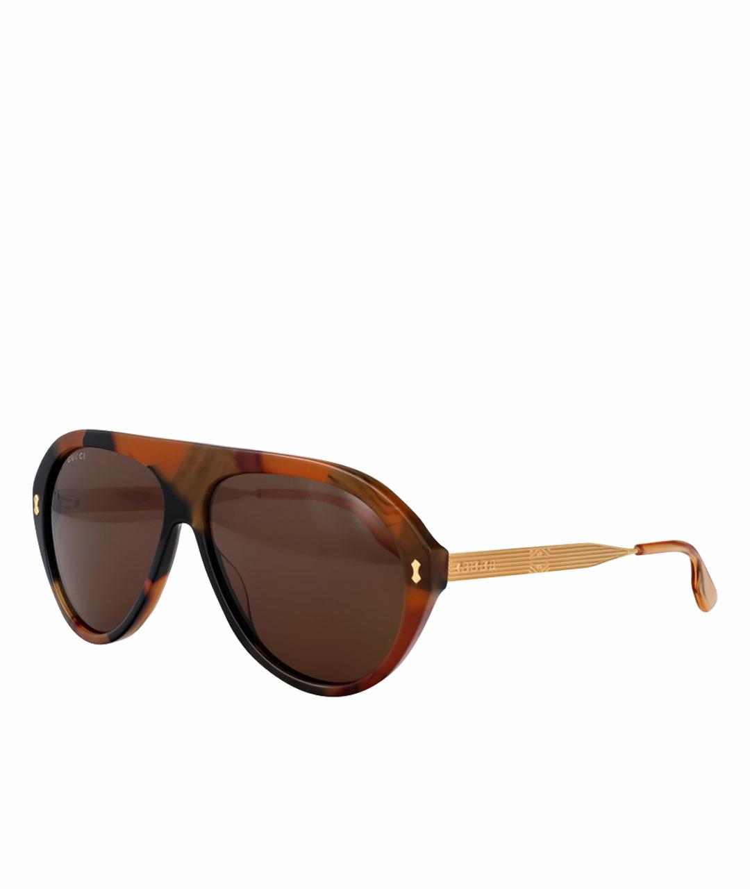 GUCCI Золотые солнцезащитные очки, фото 1