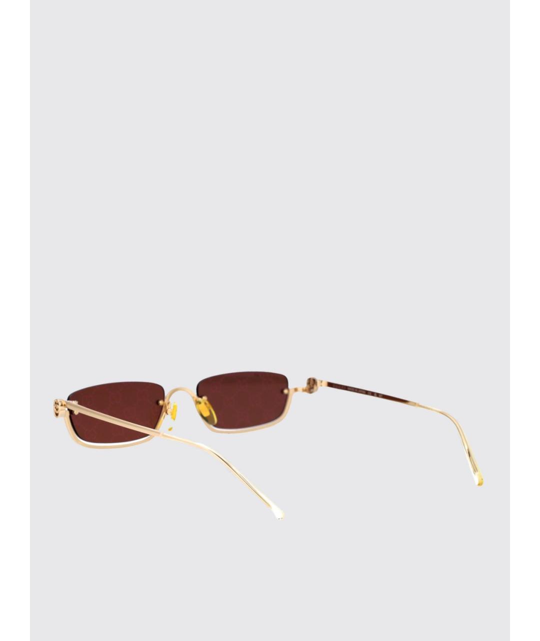 GUCCI Золотые солнцезащитные очки, фото 4