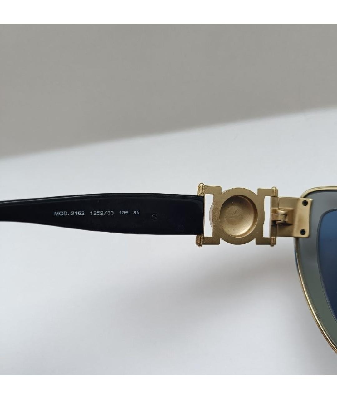 VERSACE Антрацитовые пластиковые солнцезащитные очки, фото 6