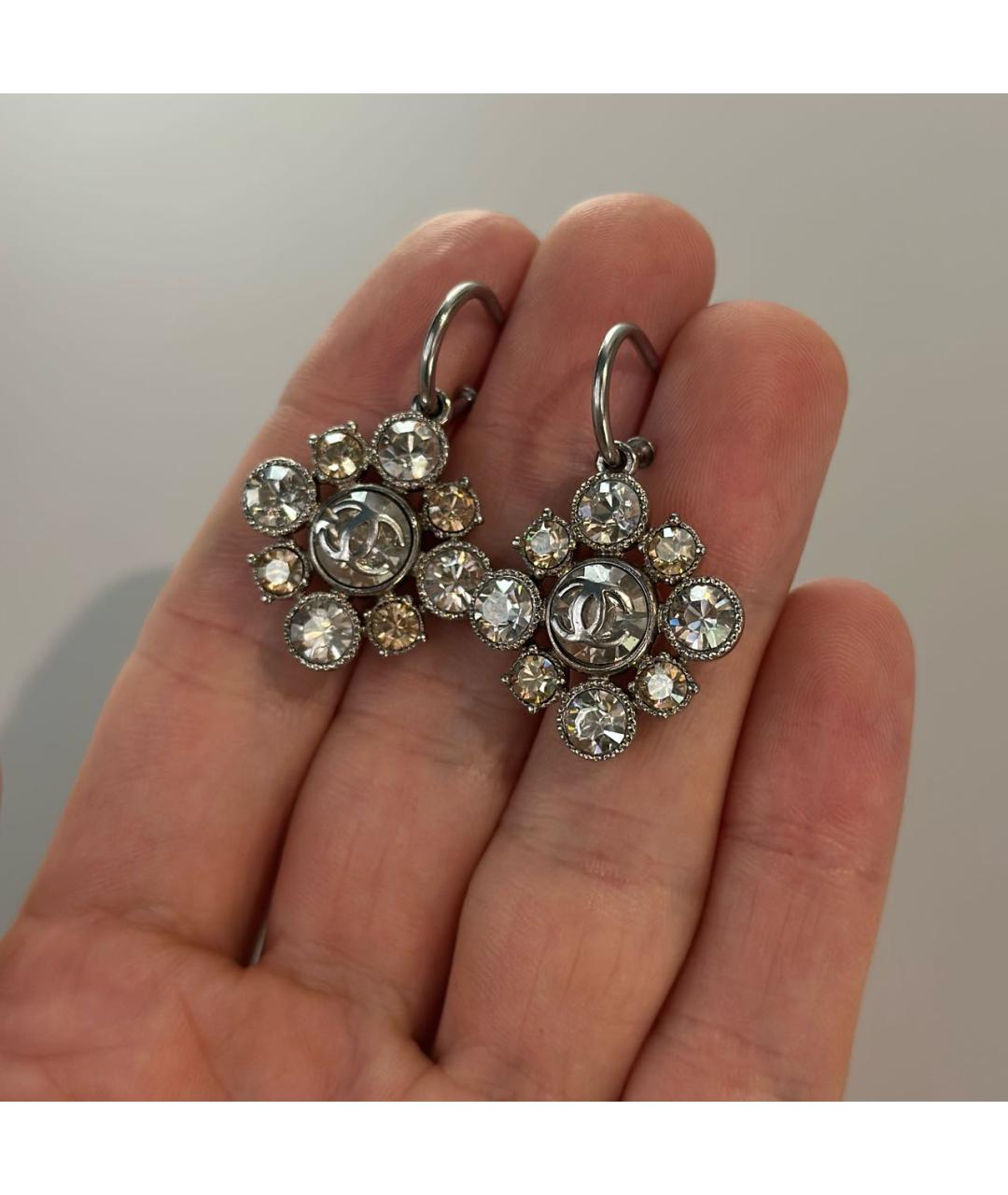 CHANEL Серебряные серьги, фото 3