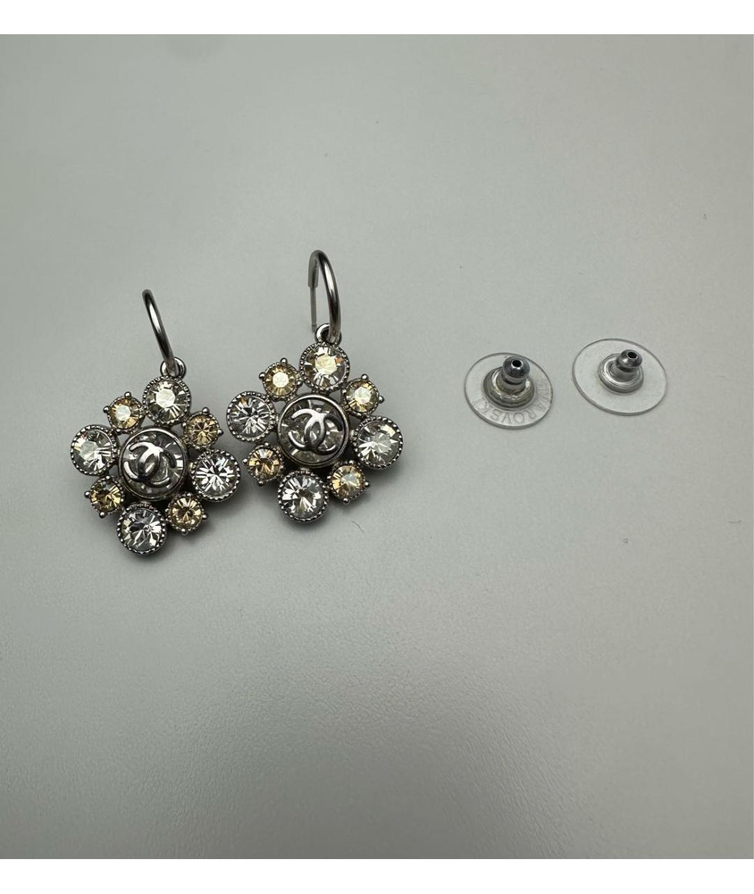 CHANEL Серебряные серьги, фото 4