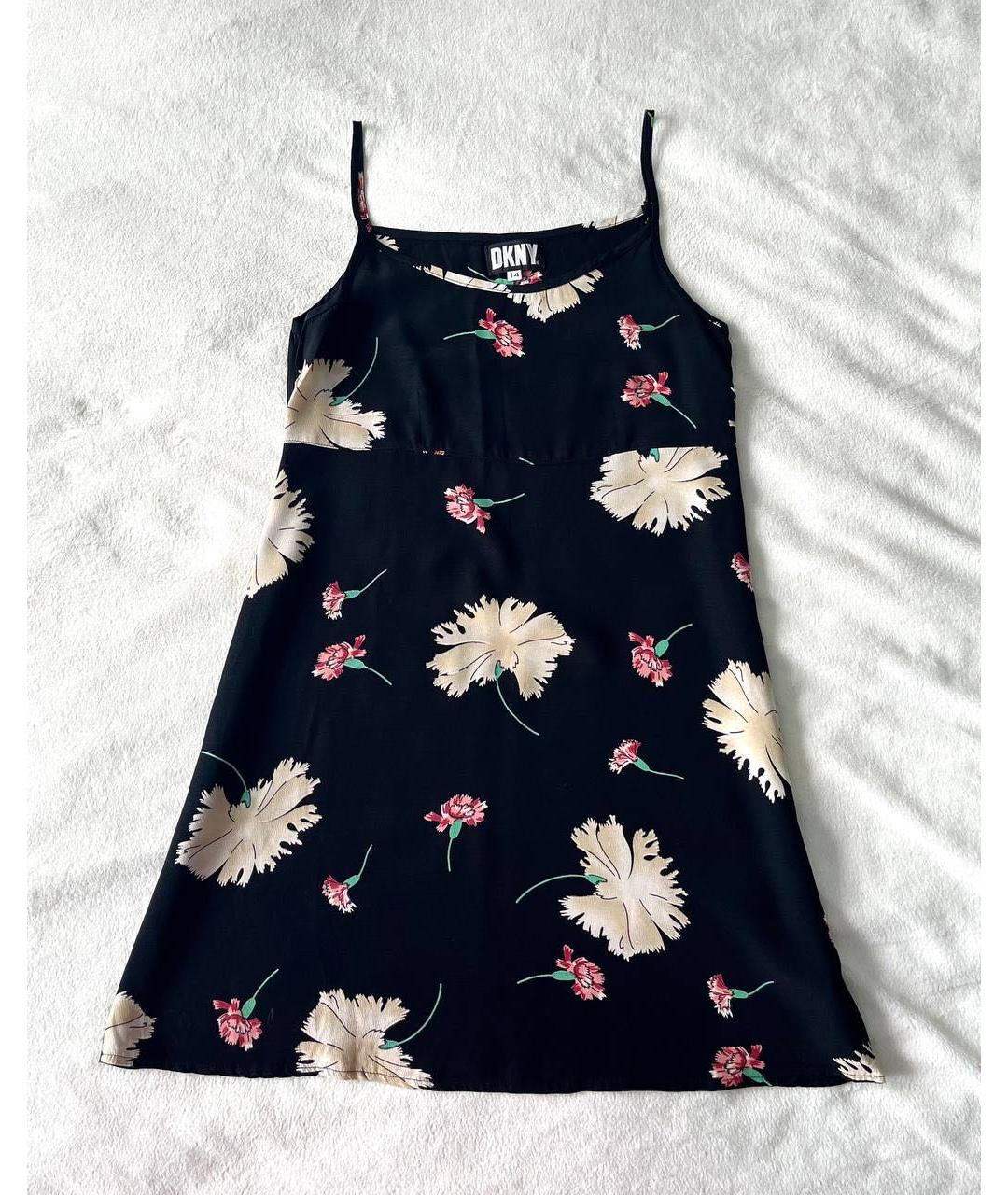 DKNY Черный вискозный сарафан, фото 5
