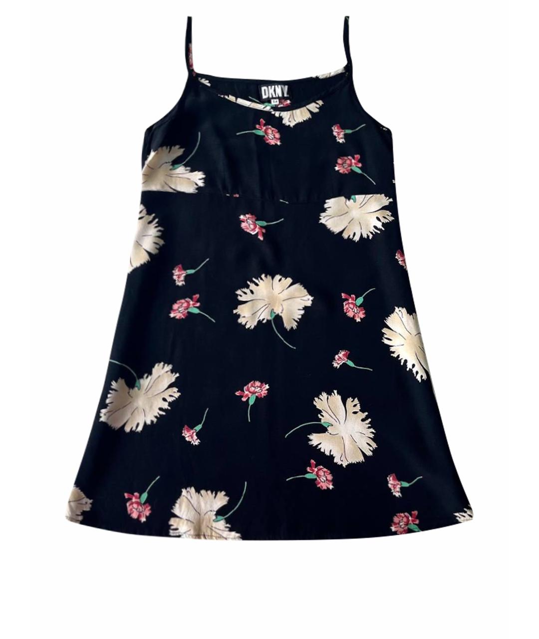 DKNY Черный вискозный сарафан, фото 1