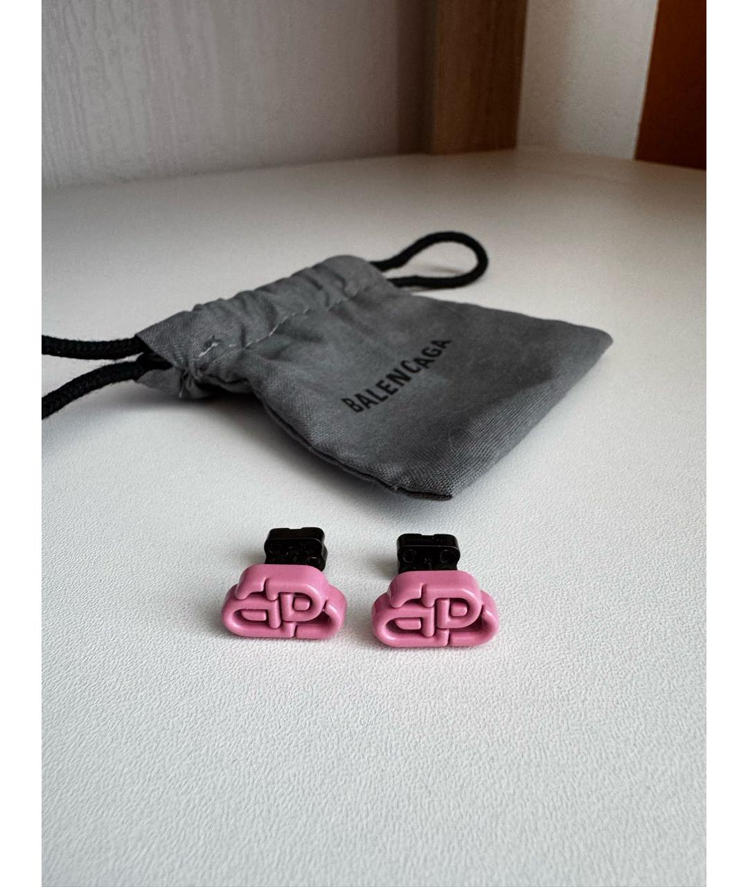 BALENCIAGA Розовые серьги, фото 3